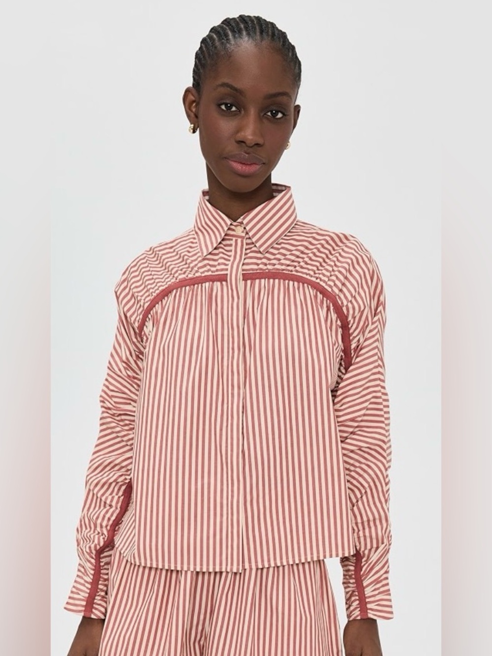Merlette Julian Shirt Siena stripe xs